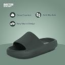 DOCTOR EXTRA SOFT Men's Classic Ultra Soft Sliders/Slippers with Cushion FootBed for Adult | Comfortable & Light Weight | Stylish & Anti-Skid | Waterproof & Everyday Flip Flops for Gents/Boys D-504-Olive-11UK gallery image