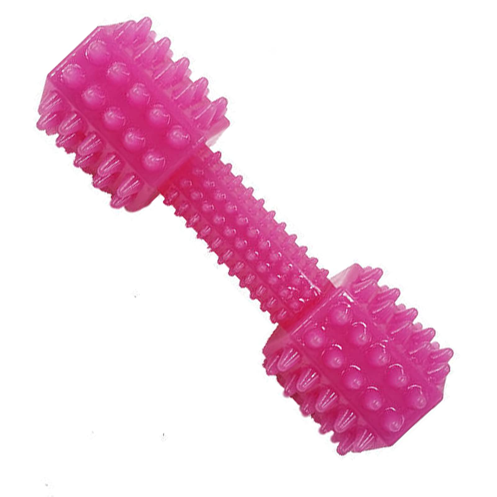 emily pets Dog Rubber Dumble Chew Toy for Aggressive Chewers, Durable Pet Spike Bone Toys for Puppies,Gums Cleaner Dumbbell Dogs Teeth Cleaning and Training Toys(Pink) (B0B8J7SW98) Amazon Price History, Amazon Price Tracker