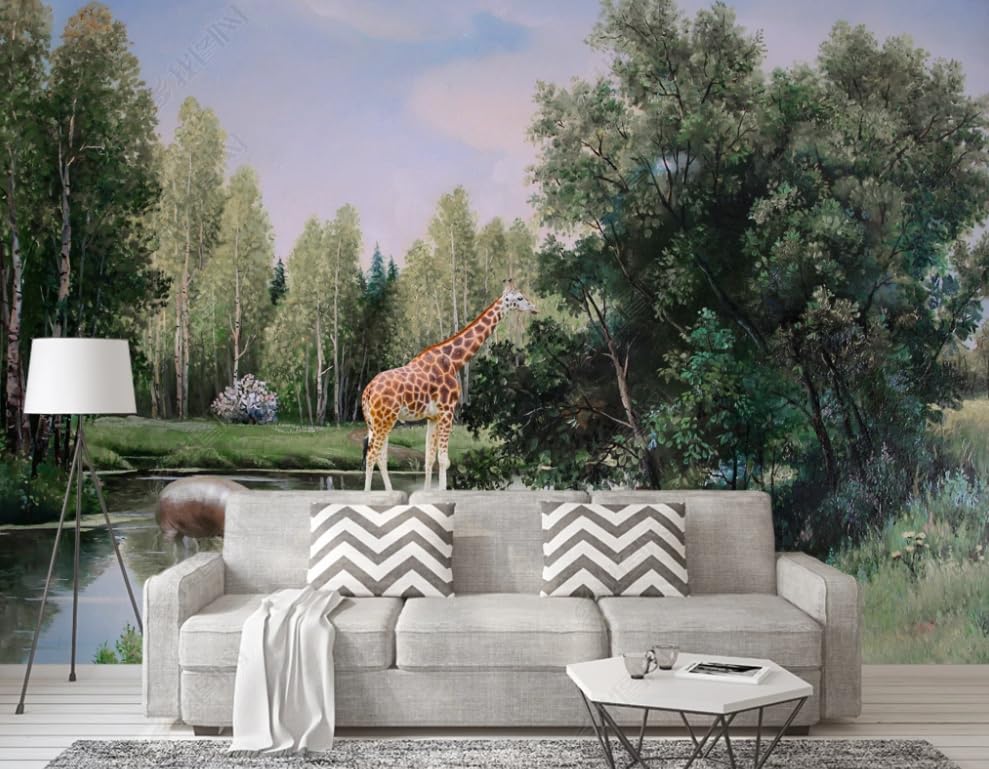 Papier peint intissé animal pour habiller les grands murs froids du salon