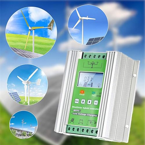 Miniatura 4 de Controlador de carga híbrido solar eólico de 1000 W, controlador de carga solar de turbina eólica MPPT fuera de la red, controlador híbrido de 600 W