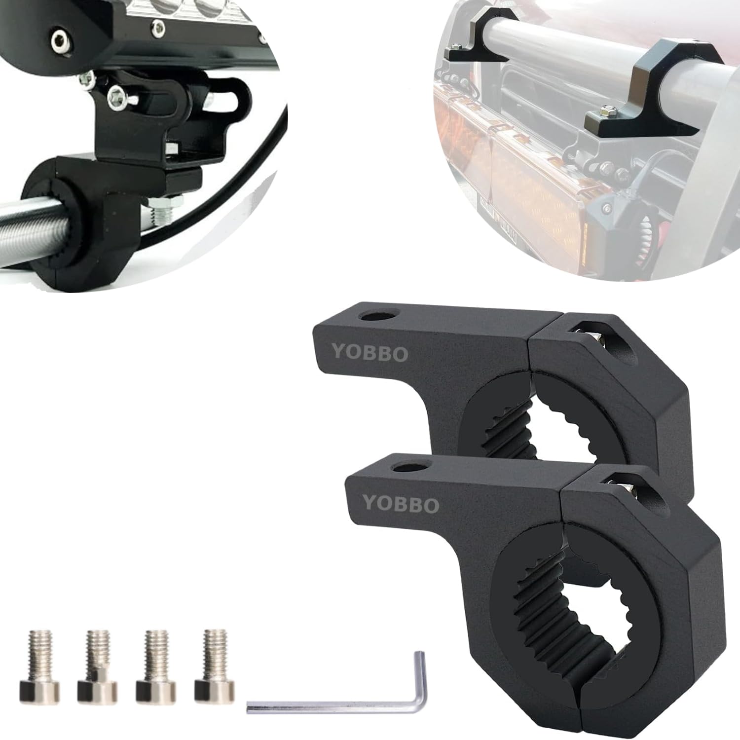 Yobbo Universal Fog Lamp Clamp (Pack of 2)