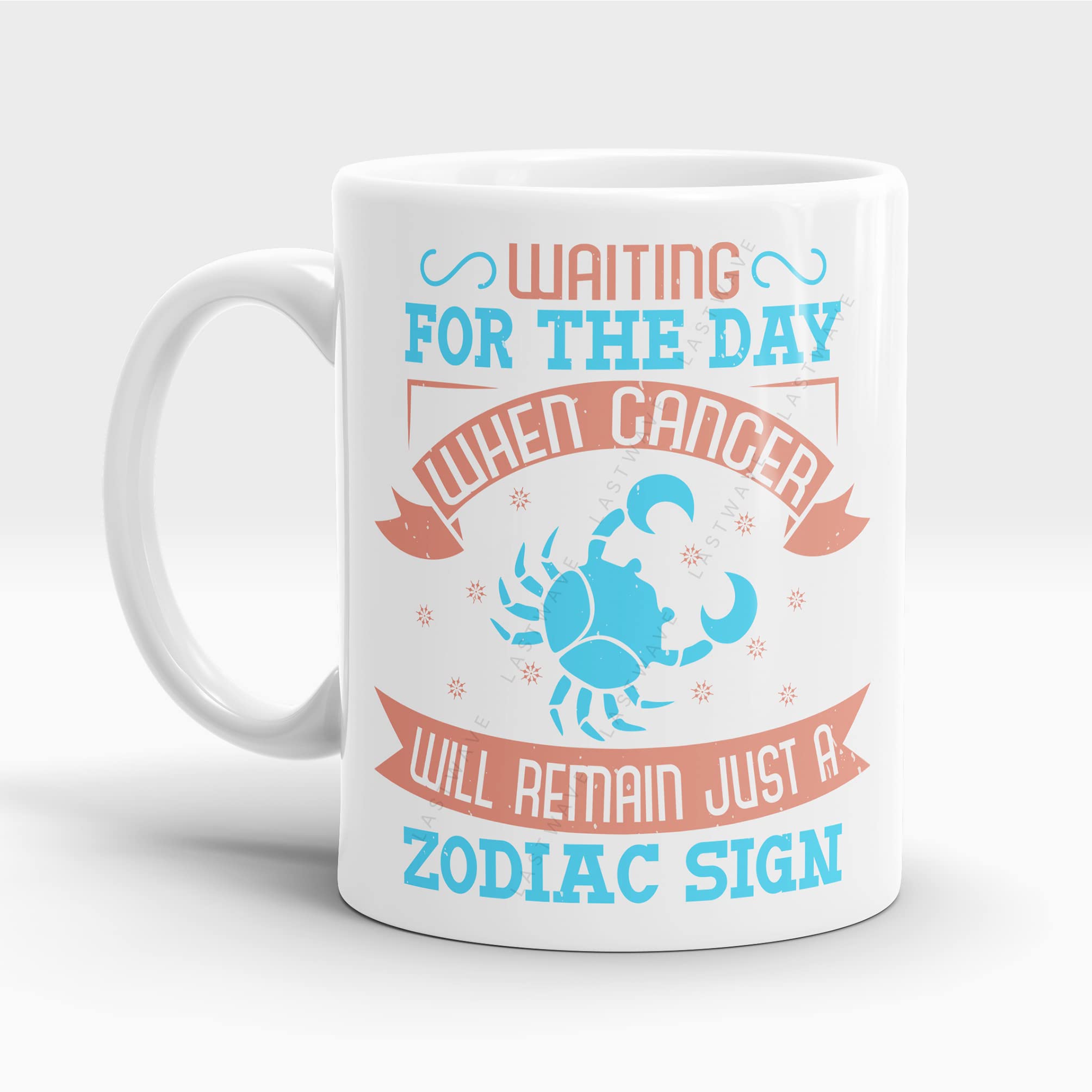 LASTWAVESunsign Coffee Mug Collection, Waiting for the day, Zodiac Sign Graphic Printed 11Oz Ceramic Coffee Mug | Gifts for Brother, Sister, Mom, Dad, Boyfriend, Girlfriend