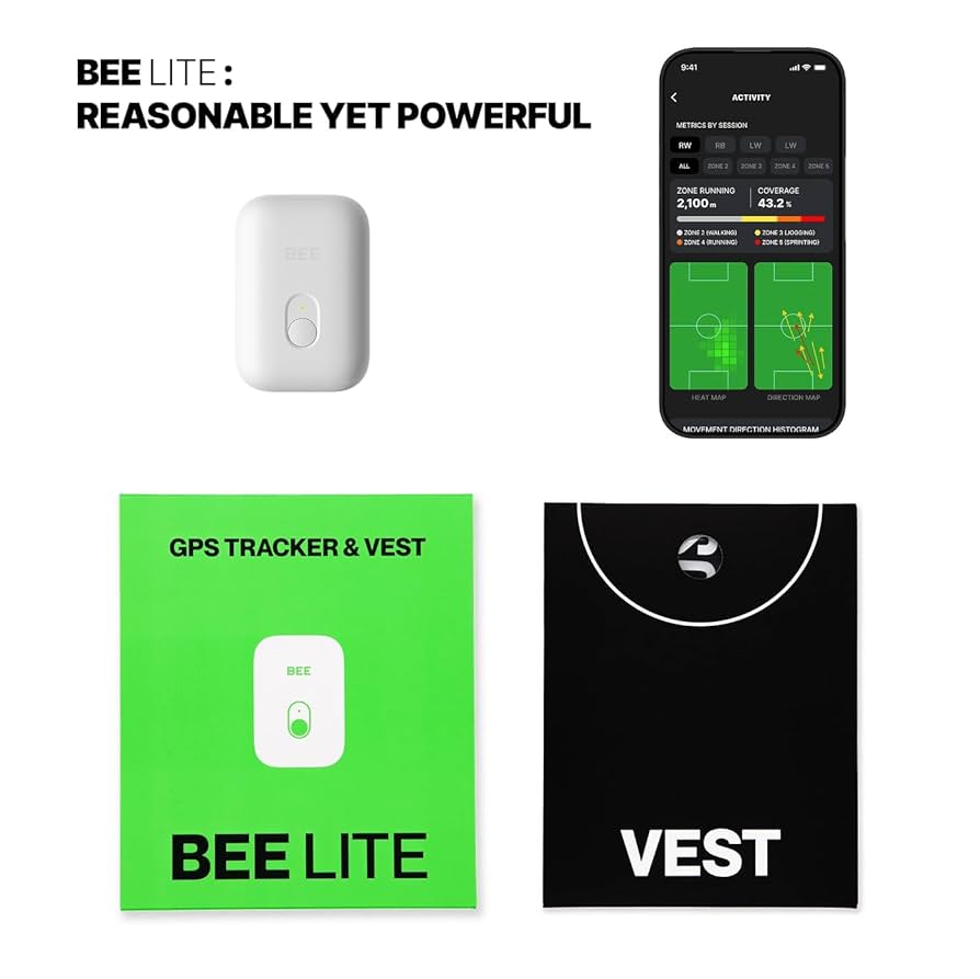 Soccerbee Lite 2 GPS スポーツ選手の活動量を追跡分析(M) Amazon.com: SOCCERBEE-BEE LITE 2 - Sports GPS Tracker & Vest