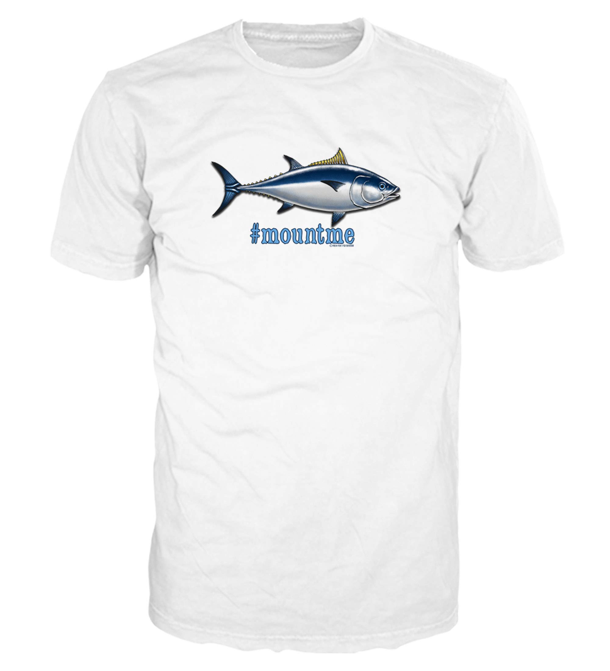 FSDFresh Fish Mount Me Bluefin Tuna Fish Men's Funny Graphic Fishing T-Shirt