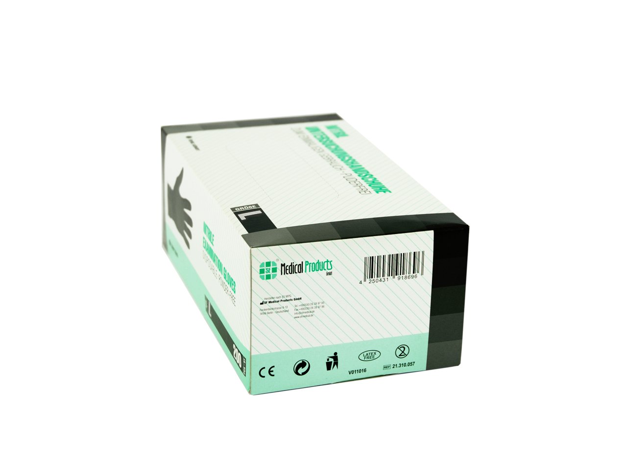 SF Guanti Nitrile L Neri – 2000 Guanti Monouso Resistenti e Professionali (10x200), Senza Lattice e Senza Polvere