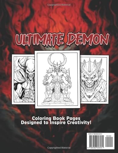 Ultimate Demon: Coloring Book for Adults with Spine Chilling Demon Illustrations for Stress Relief a