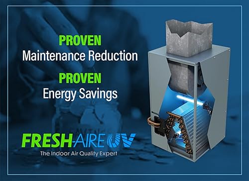 Miniatura 2 de Fresh-Aire UV Purificador de aire casero germicida de la serie AHU con luz UV, incluye una lámpara dual de un año y una fuente de alimentación de