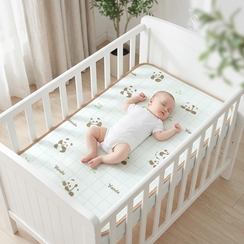 Tapis Rafraîchissant Bébé, Réversible Matelas Refroidissement Poussette