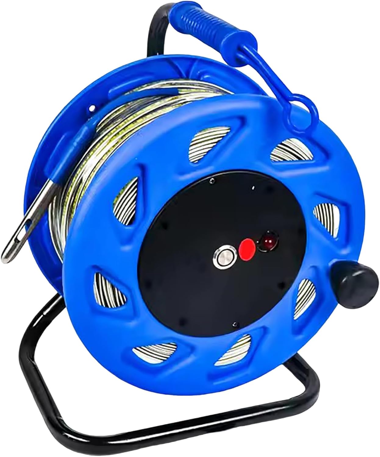 984ft/300m Water Level Meter Well Depth Gauge Water Level Gauge with Stainless Steel Probe and Steel Measuring Tape