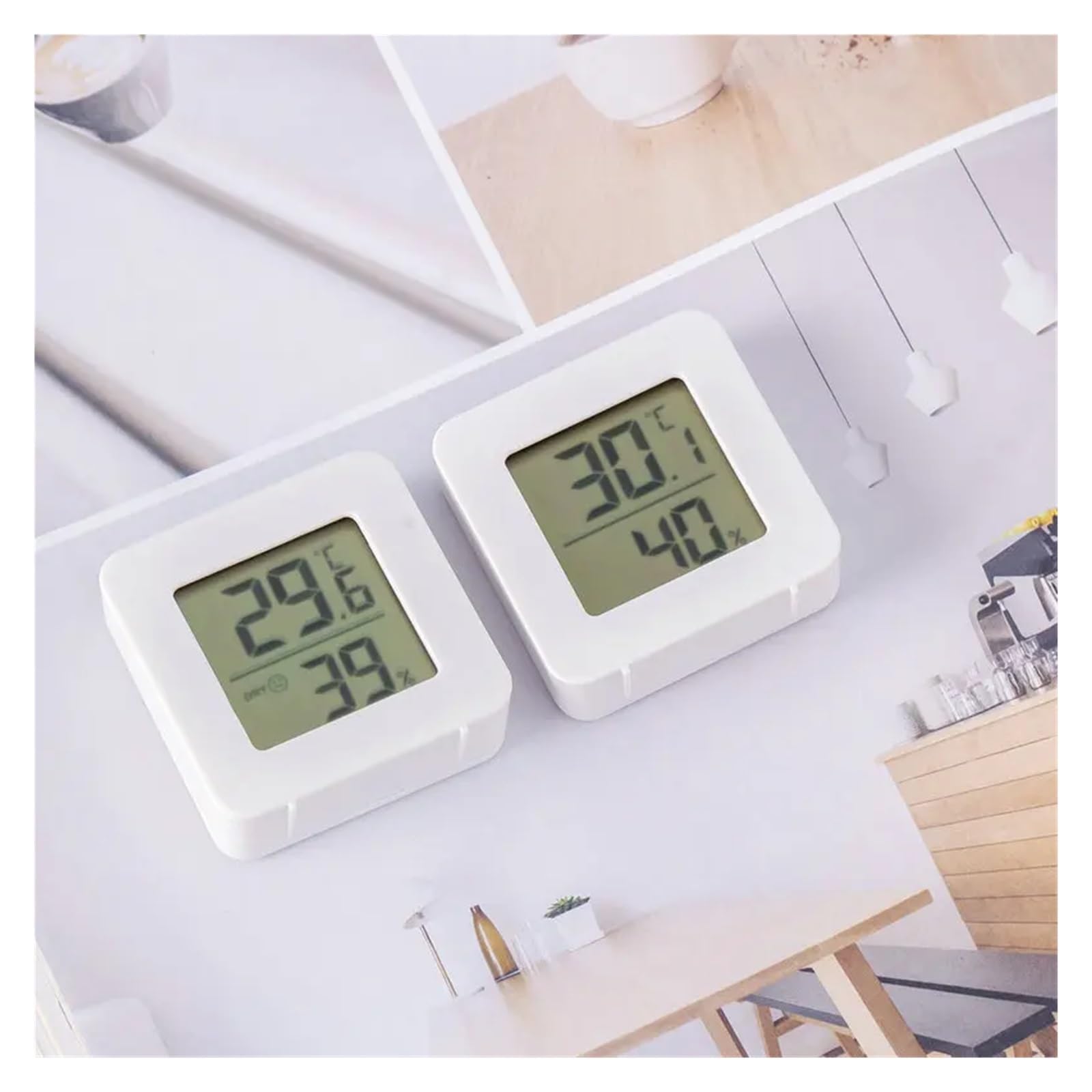 tianwandong Termometr cyfrowy LCD Higrometr do pomieszczeń Elektroniczny miernik temperatury i wilgotności Czujnik miernika Stacja pogodowa do domu(20PCS)