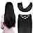 20 Hair Extensions Clip in Human Hair for Women - Silky Straight Remy Real Long Human Hair Clip on 75grams 4pieces Jet Black 1 Color