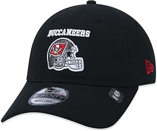 Bone New Era 9TWENTY Strapback NFL Tampa Bay Buccaneers Core Aba Curva Preto