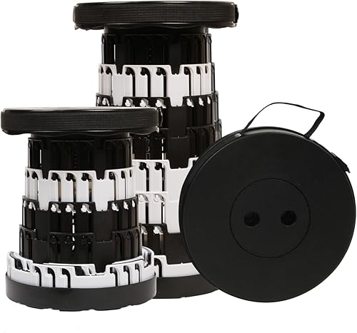 Vista 12 de Taburete Silla Plegable 2025, Máx 660lb Taburete Plegable Mejorado, Ligero, Resistente, Ajustable, Portátil, Taburetes de Asiento Plegables