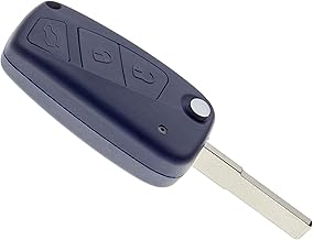 JONGO 3 Buttons Key Shell with Folding Blade Compatible with Fiat Punto, Doblo, Ducato, Qubo, Stilo, Bravo, Panda | Remote Control Car Cover Without Electronics