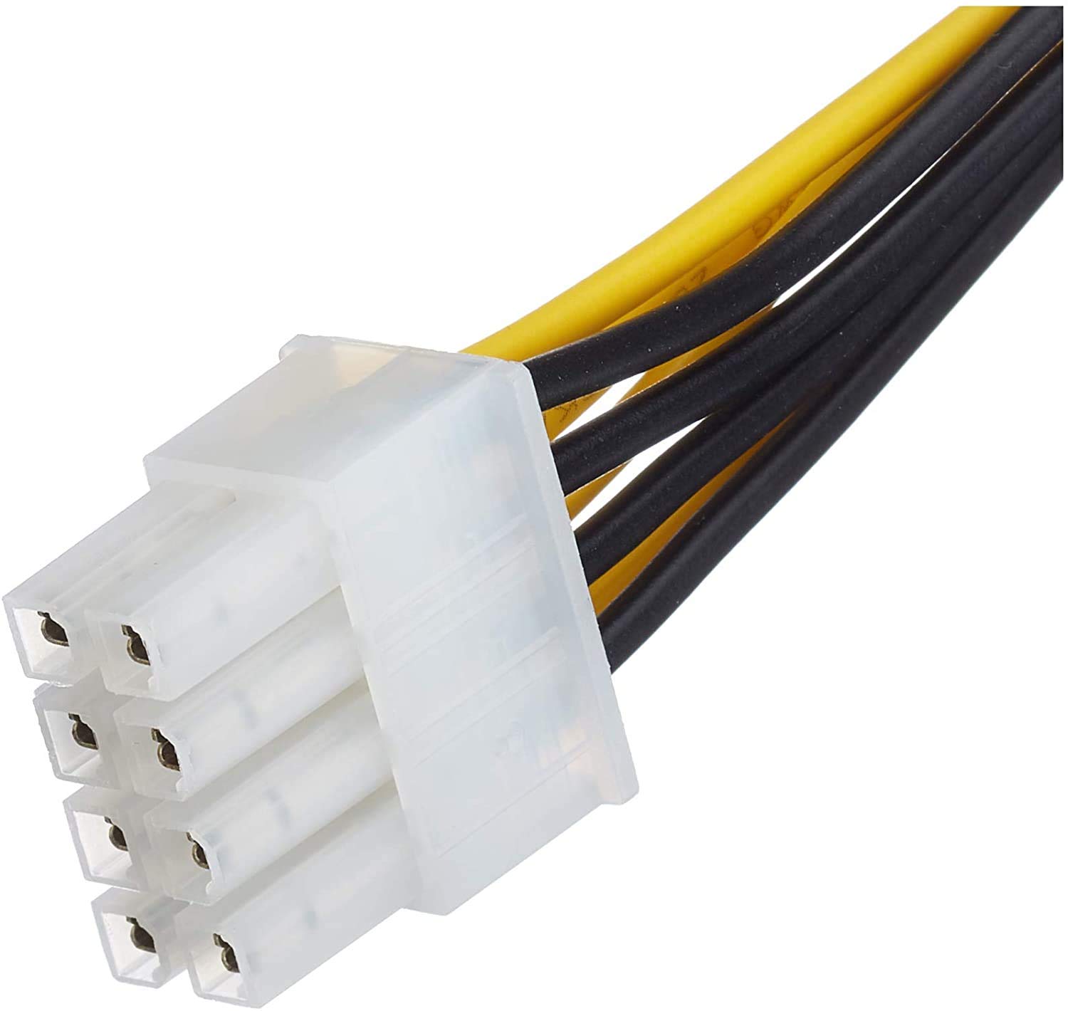 Premium Cord PC Power Supply Extension Cable 8 Pin Male to Female 0.28 m