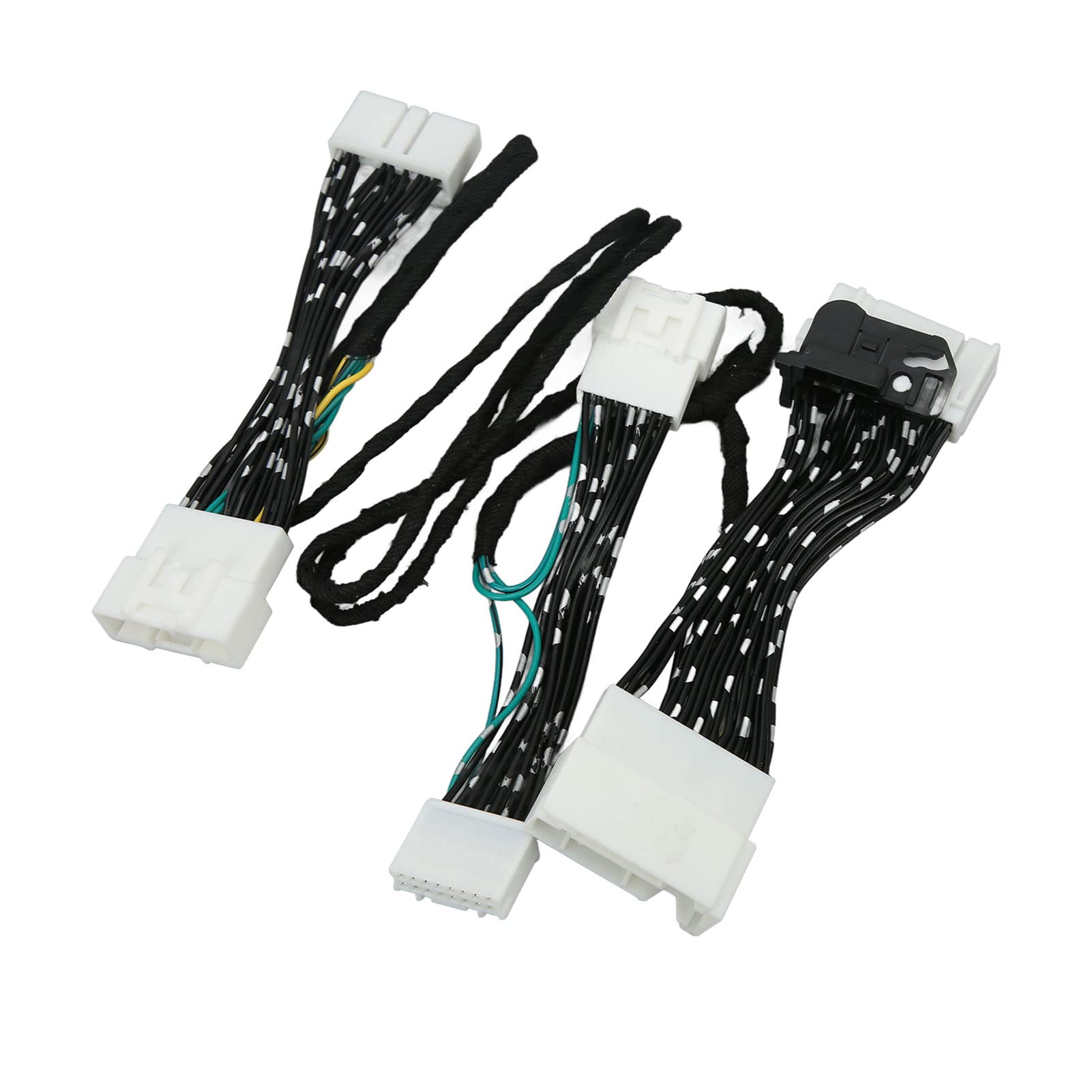 Aramox Faisceau de Câbles de Haut-parleur Câblage d'activation de Haut-parleur ABS Installation Plug and Play Directe Transmission de Données Stable Qualité Sonore sans Perte pour les Véhicules