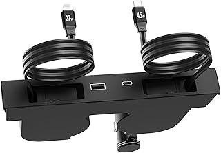USB HUB for Tesla New Model Y Juniper & Model 3 Highland,Hidden Docking Station Design,Tesla Model 3 (2024 2025 2026)/New Model Y Juniper Accessories for Phone Charger Fast Charging Cables