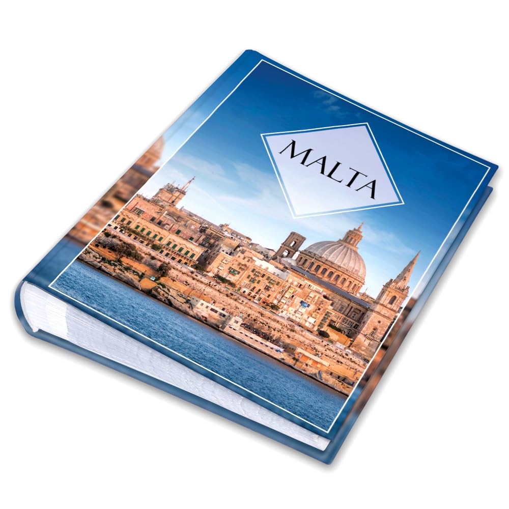 Urlaubsfotoalbum 15x21: Malta, Fototasche für Fotos, Taschen-Fotohalter für lose Blätter, Urlaub Malta, Handgemachte Fotoalbum