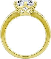 Vista 2 de Sterling Silver Solitaire Ring set with Round Infinite Elements Cubic Zirconia