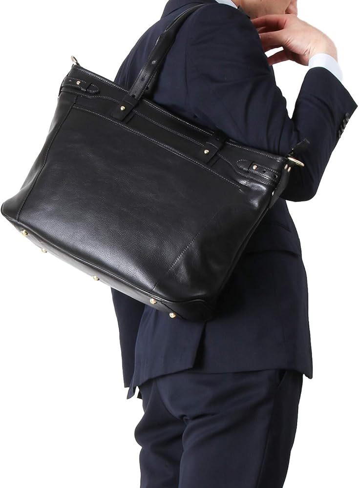 Amazon.co.jp: [豊岡鞄 木和田正昭商店] トートバッグ 皮革横トート