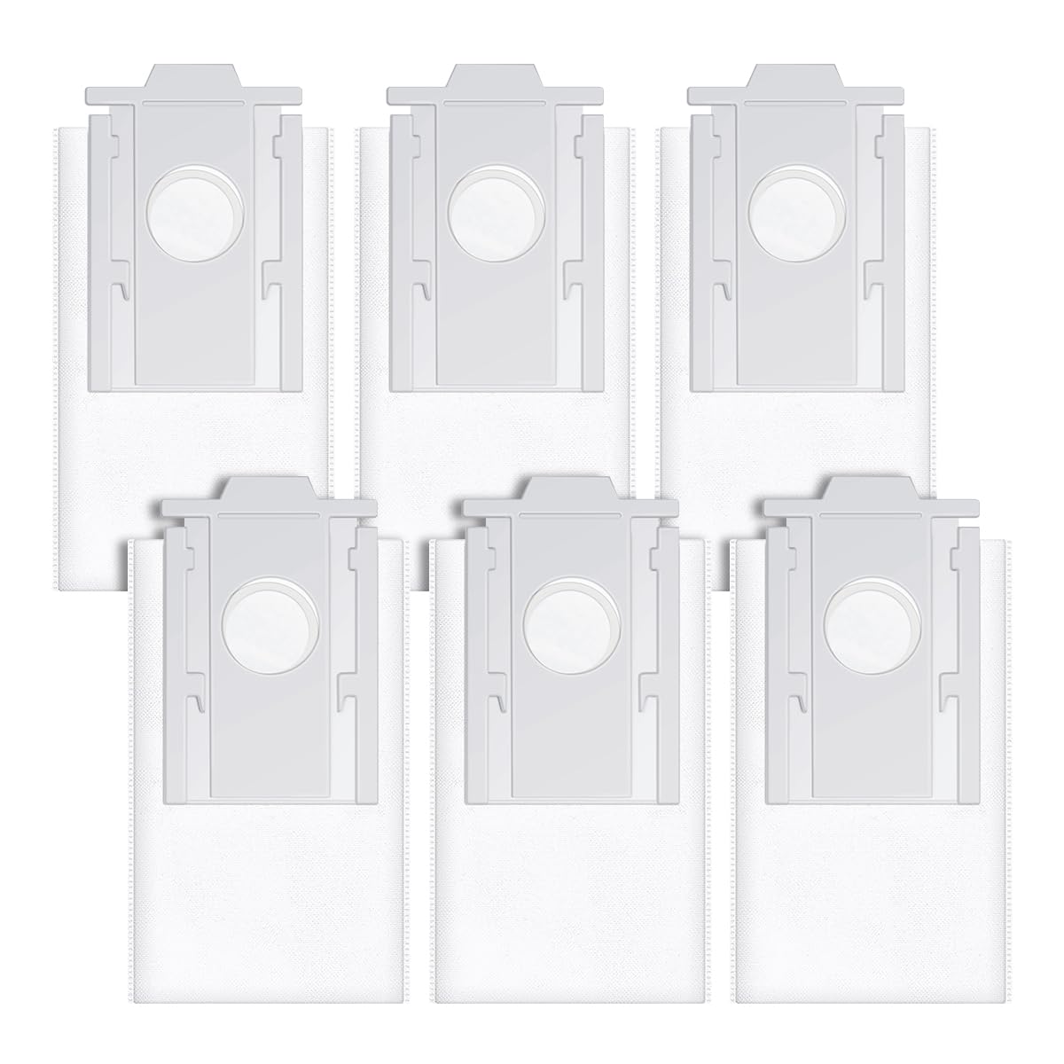 Benfosh 6pcs VCA-ADB95 Dust Bag for Samsung Jet-Bot for Jet-Bot AI Robot Vacuum Cleaner Accessories, Large Capacity Vacuum Cleaner Bag Replacement Bag Spare Parts