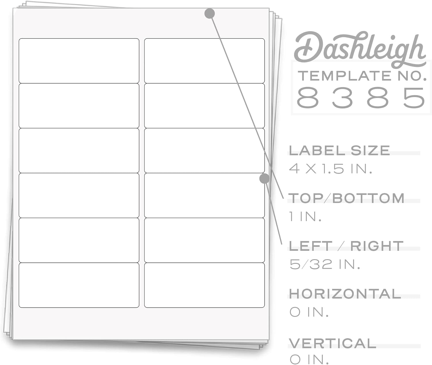 600 Printable Small Bottle Labels for 2 oz. and 4 oz. Bottles, 4 x 1.5 inches