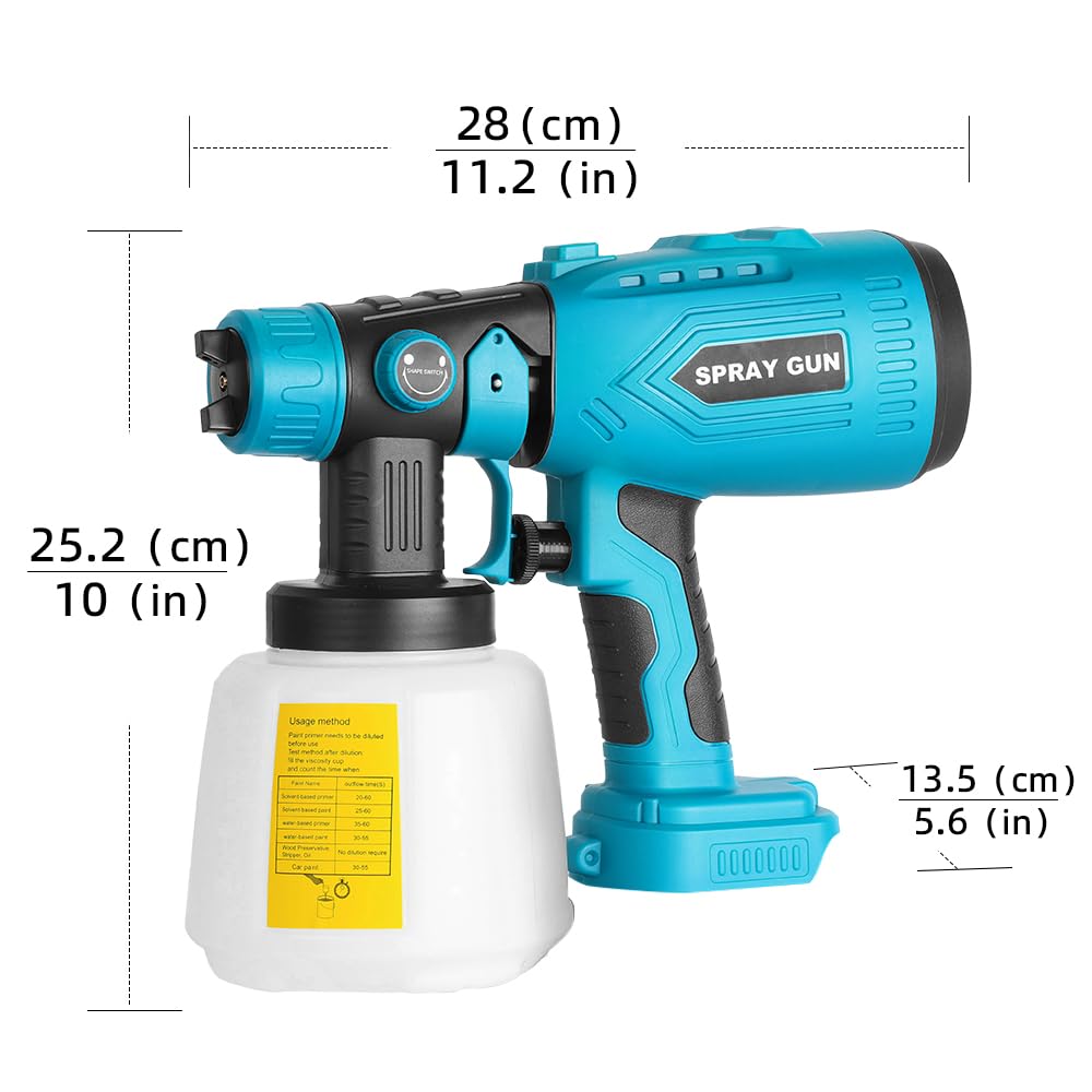 電動式 スプレーガン コードレス マキタ18Vバッテリーを対応 油性水性塗料 Amazon | コードレススプレーガン 充電式 電動 スプレーガン