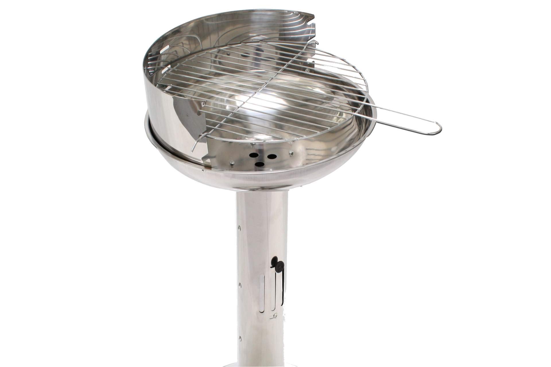 Kynast grill kolumnowy ze stali nierdzewnej, powierzchnia grillowania 39 cm