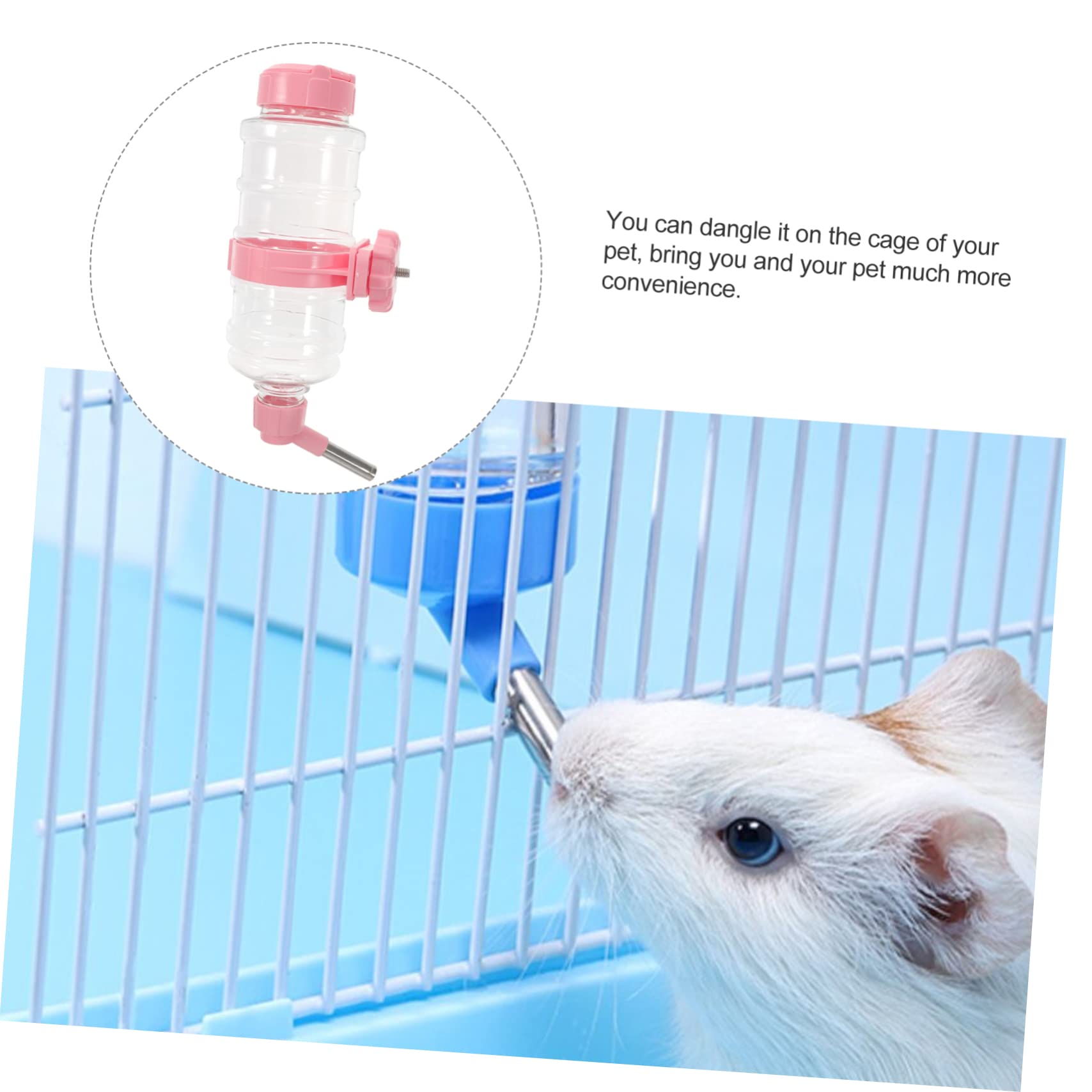 SUPVOX 3juegos Dispensador Automático De Agua para Bebedero para Hámster y Conejos Diseño Antivuelco Material Seguro Olores para Mantener Mascota Hidratada y