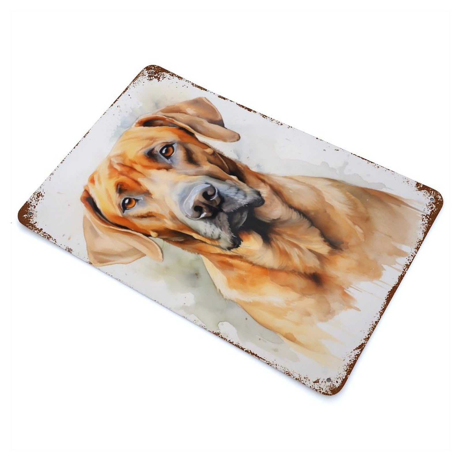 Rhodesian Ridgeback Dog Rusty Metal Tin Sign 11.8"x7.9", Ideal for Farmhouse, Kitchen And Entryway Decor