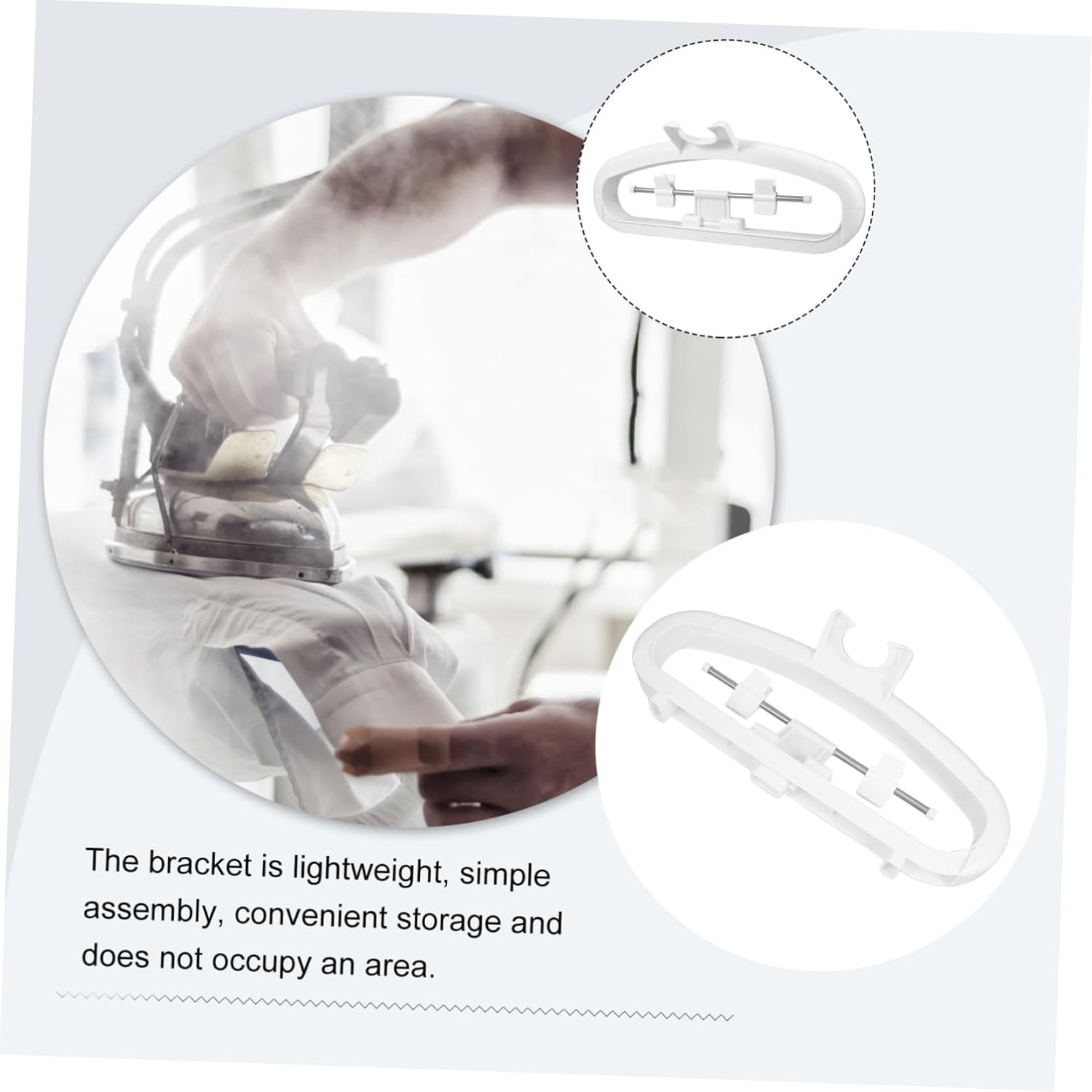 Unomor 1pc Garment Steamer Hanger Clips Portable Pants Hanger for Easy Ironing and Drying Collapsible Design for Home and Store Use Compatible Steamers