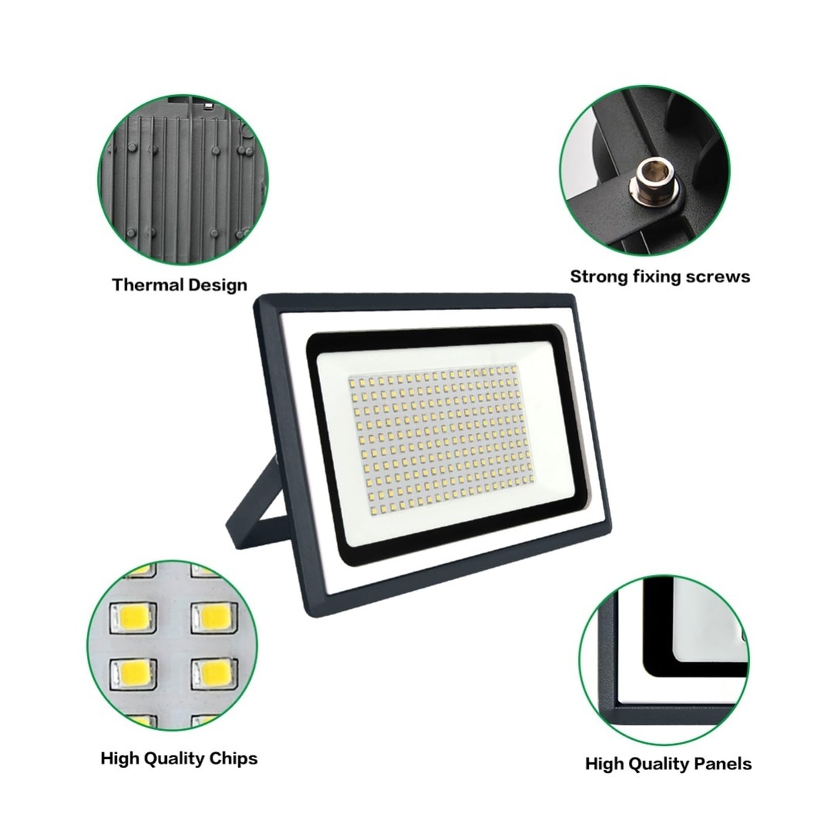 Proiettore a LED per esterni, Luce Di Inondazione A LED 100W 50W 30W 20W 10W Esterno IP65 Riflettore Impermeabile Faretto Lampione Stradale Lampada Da Parete Illuminazione Da Giardino Faretto per illu