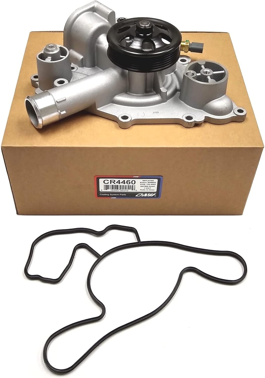 OAW CR4460 Water Pump with Temperature Sensor for 5.7L and 6.4L Hemi Engines