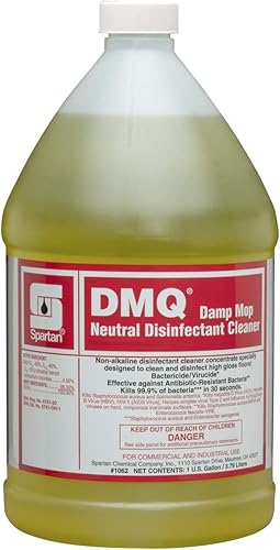 SPARTAN DMQ - Estuche limpiador desinfectante neutro de 4 galones