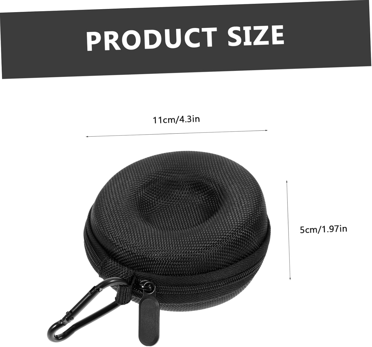 Ipetboom 2pcs Watch Travel Storage Case EVA Oxford Cloth Black image 2