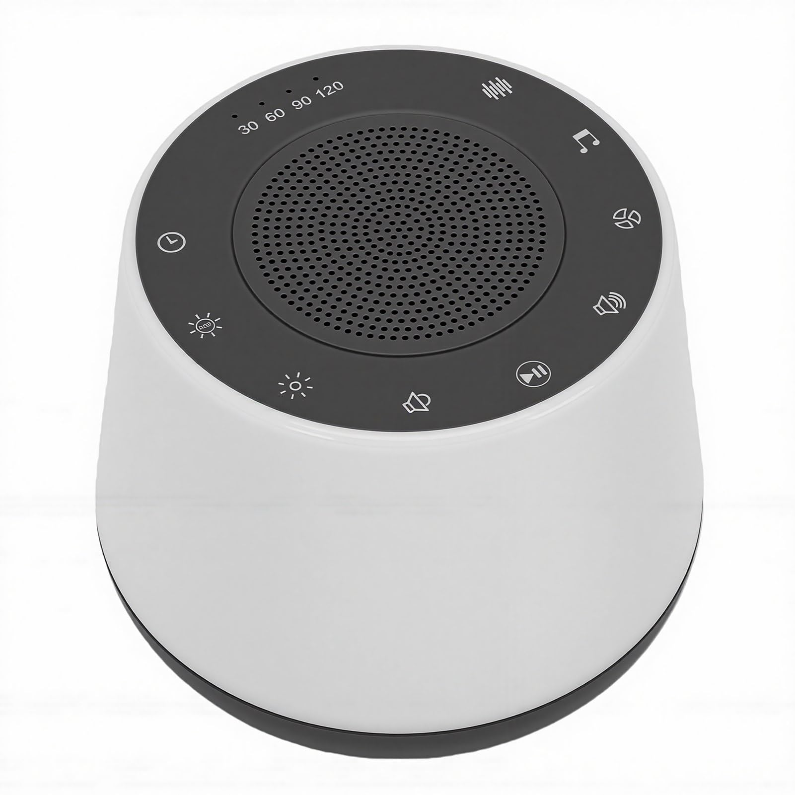Fabater Macchina per il Rumore Bianco Luce Notturna Portatile a Colori Suono Rilassante per Viaggi Domestici Uso Materiale ABS Batteria 1800mAh (GREY)