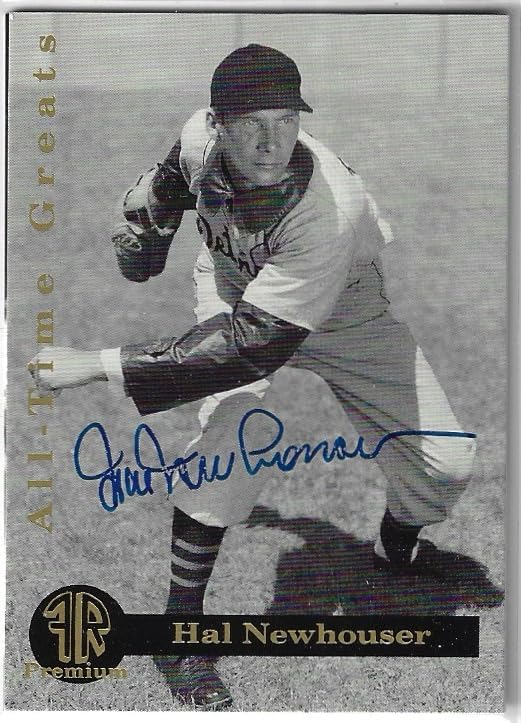 Hal Newhouser Autographed All-Time Greats Auto Collectible Baseball Card - 1993 Front Row Premium Baseball Card #2 (Tigers)