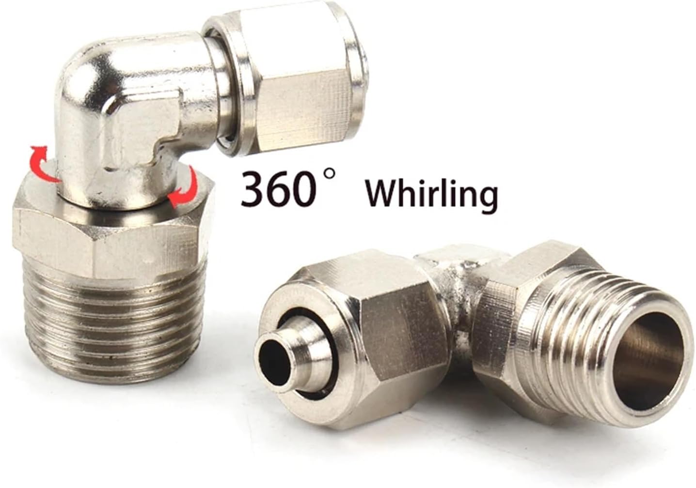 1pcs Pneumatic Fittings Air Fitting PL 4-M5 4 6 8 10 12 14 16mm Thread 1/8 3/8 1/2" 1/4"BSP Quick Connector For hose Tube Connectors (Size : OD 6MM, Color : 1/2")