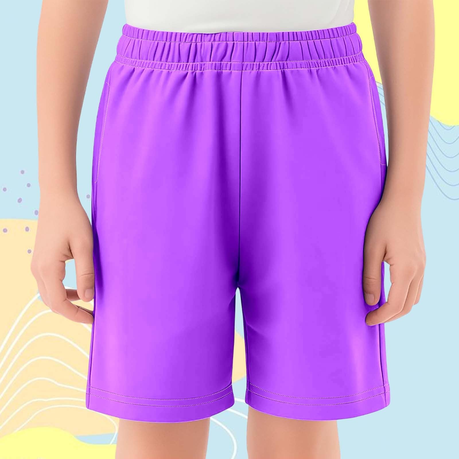 Pantalones Cortos Verano Niña Cintura Elastica Elegantes Y Comodos Shorts De Niña Casual Deportiva Holgados Colegio Adolescente Chica Trousers 2-14 años