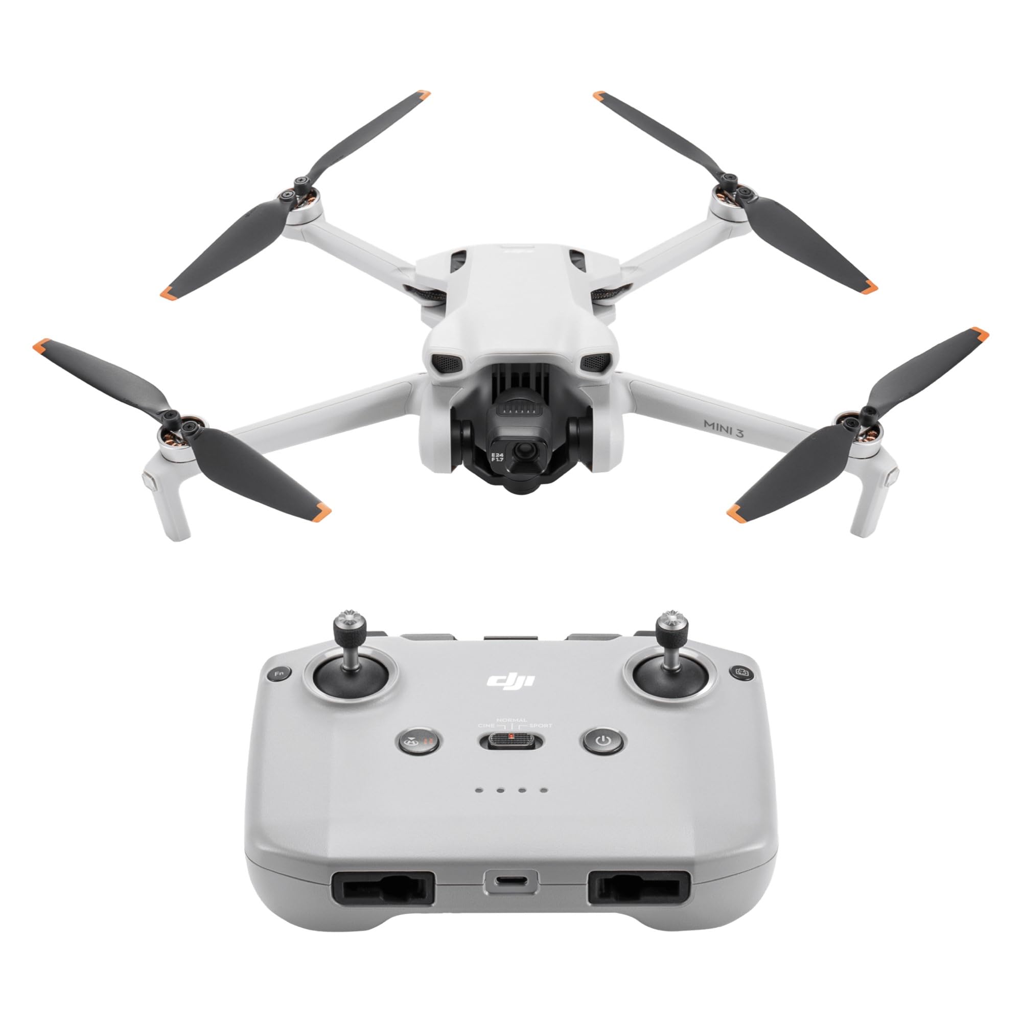 DJI Mini 3 – Mini Drone Caméra Léger avec Nacelle Mécanique à 3 Axes, Vidéo 4K HDR, Temps de Vol de 38 Min, Transmission Vidéo jusqu'à 10 km, Prise de Vue Verticale Réelle, Retour Auto par GPS Intégré