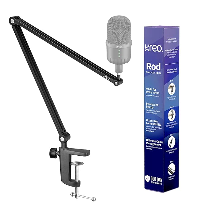 Kreo Rod mic stand boom arm stand for microphone mic arm stand for