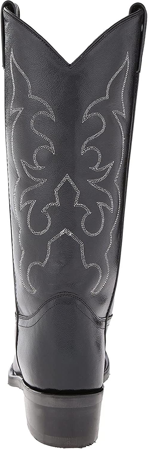 OLD WEST Men's Stitched Cushioned Round Toe Cowboy Western Boots