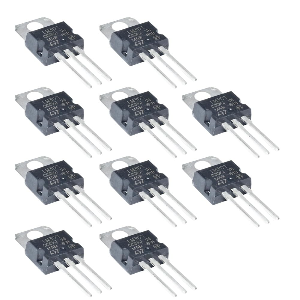Jnchdghwa Black High Quality Lm317 Lm317t Voltage Regulators 1.2V To 37V 1.5A To-220 Power Transistor Module
