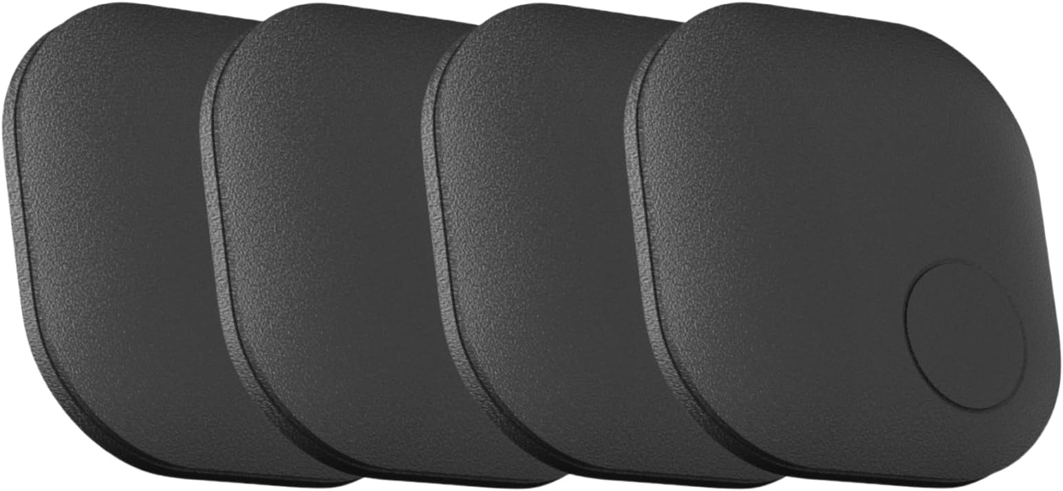 NutaleAir Tag Bluetooth Tracker Item Finder 4PCS - Works with Find My (iOS Only) - Smart Tracker Key Finder Locator (Not for Android) for Keys Luggages Bags Suitcases Wallets