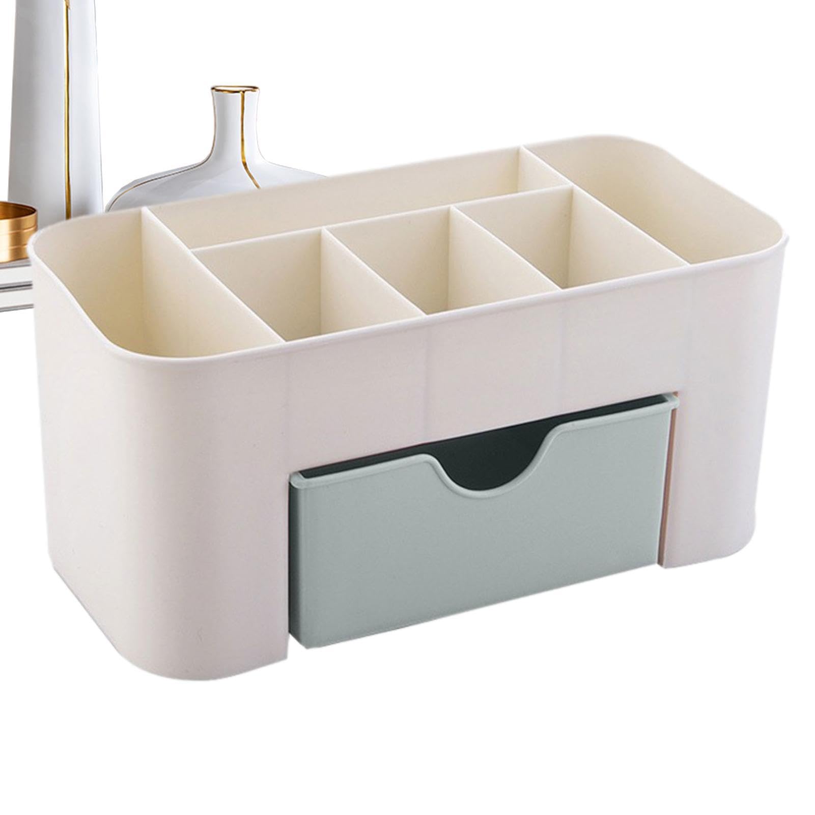 QTFYE Cosmetic Storage Box - Makeup Organiser Storage Box | 22x10.49x11.51cm Cosmetic Box | Makeup Organizer For Vanity | Countertop Organizers For Cosmetics, Lipsticks, Jewelry, Nail Care, Skincare