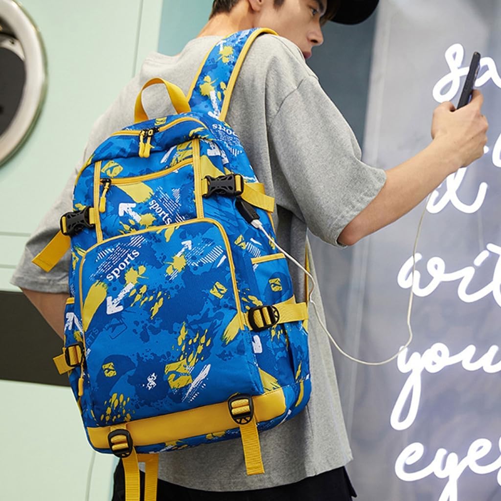 School Bag Backpack with Pencil Case Set for Boys and Girls Laptop Bags Large Capacity Daypack USB Charging Port