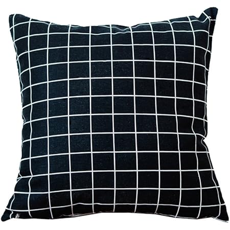 grid throw pillow