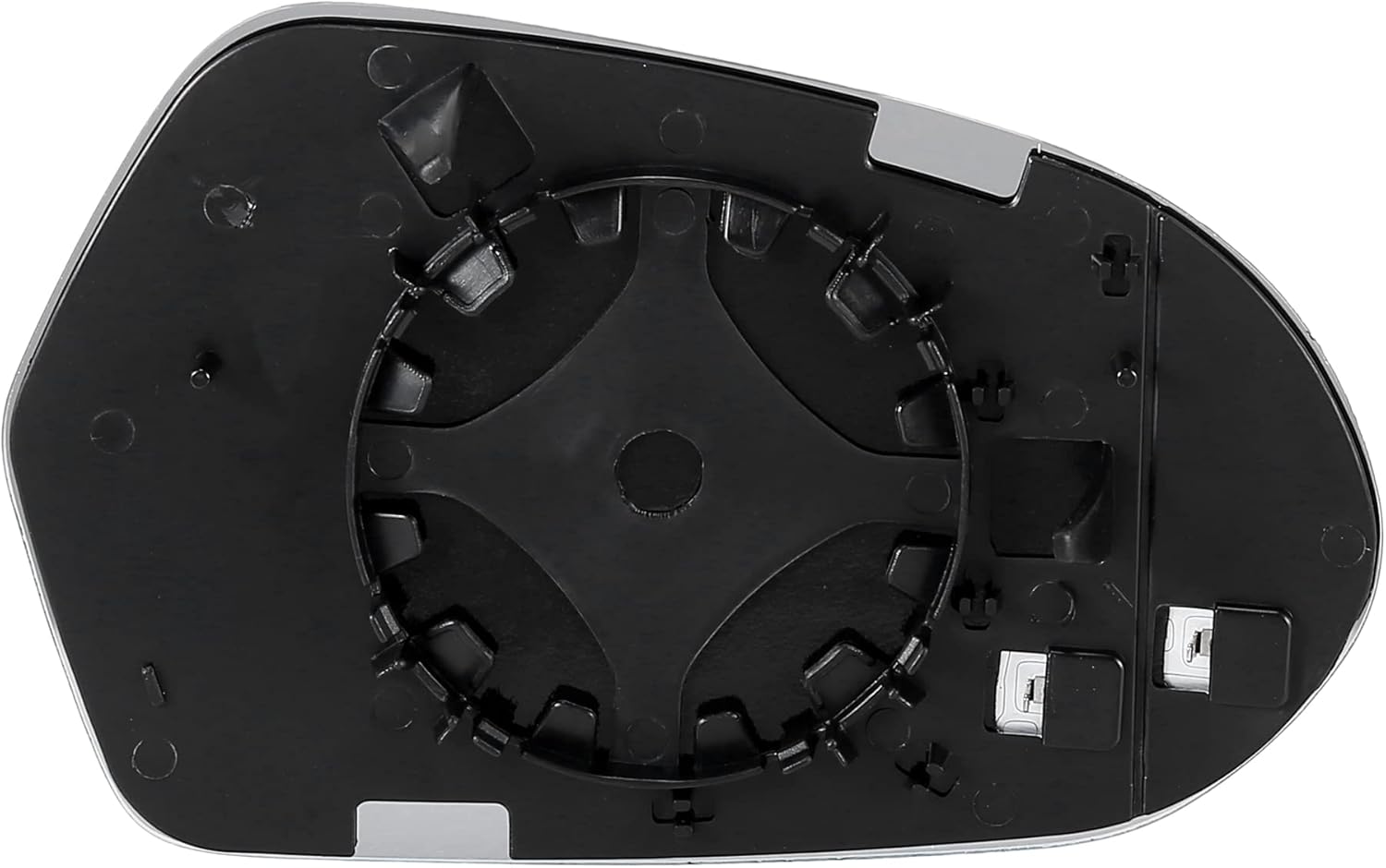 X AUTOHAUX Car Rearview Mirror Glass Replacement with Backing Plate Heated Left Right Side Driver Side for Audi A6 Quattro S6