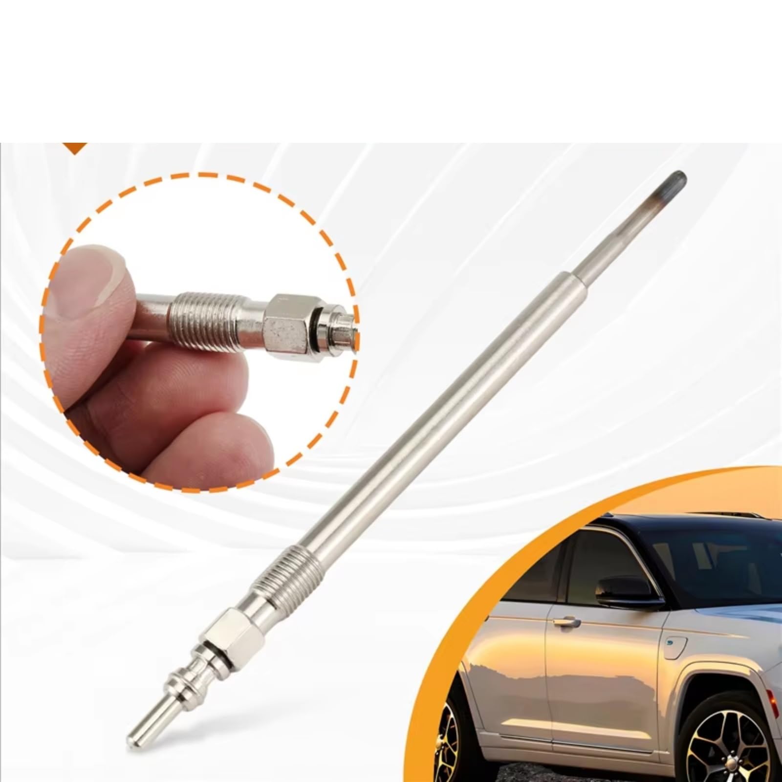 Calentador diésel Bujía incandescente Compatible con Jeep Cherokee 2.0 2014-2018, Compass 2.0, Renegade SUV 1.6 2016-2024 68096212AA K68096212AA Kit de bujías incandescentes