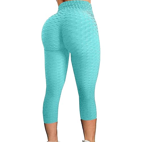 Famous TikTok Leggings, Yoga Pants for Women High Waist Tummy Control Booty Bubble Hip Lifting Workout Running Tights